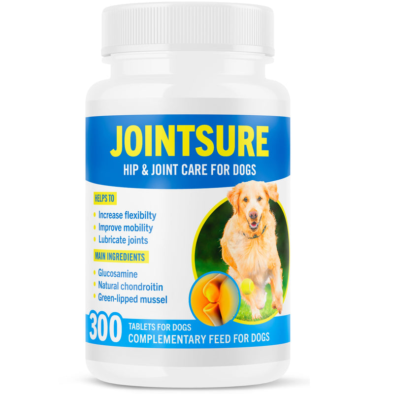 Joint Supplements for Dogs – 300 Tabs, Aids Stiff Joints, Supports Joint Structure & Maintains Mobility in Adult/Senior Dogs | Advanced Formula with glucosamine. Helps Arthritis Relief (pack varies) 300 Tablets