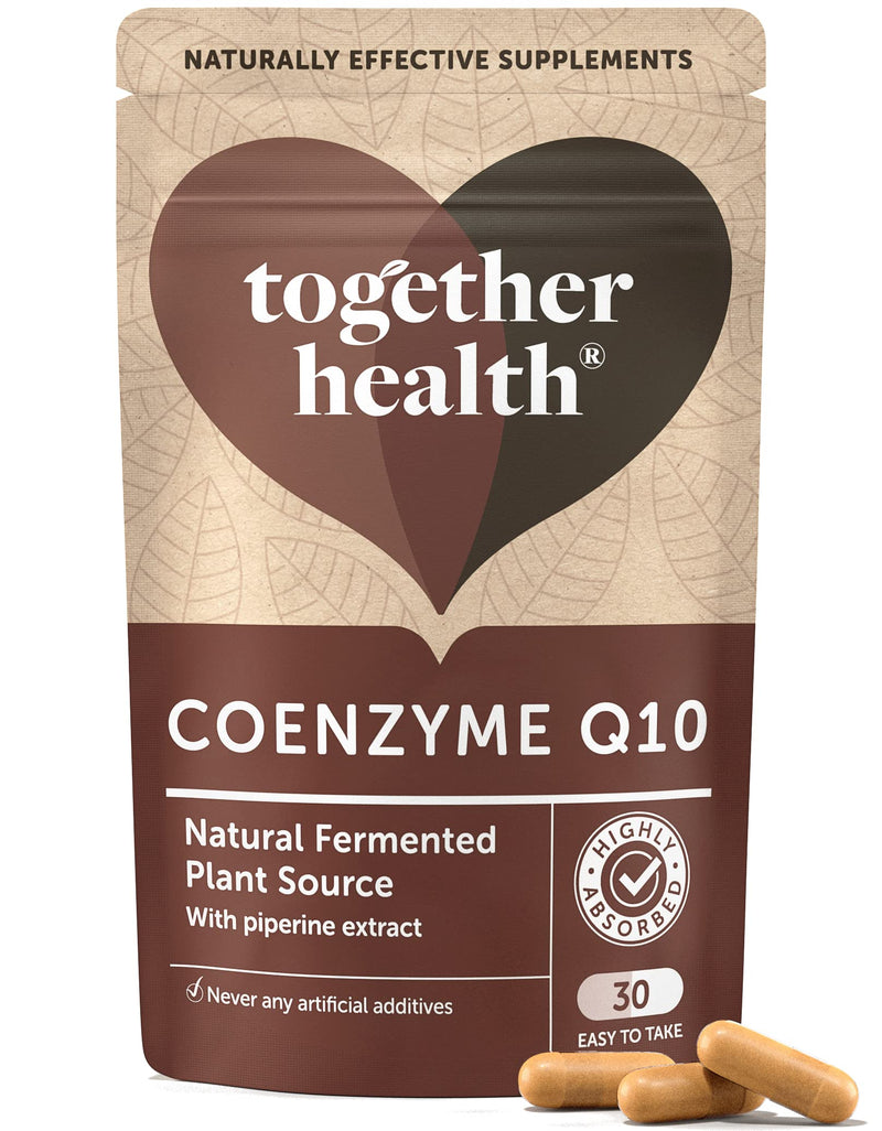 Coenzyme Q10 � Together Health � Ubiquinone CoQ10 � Naturally Fermented 95% Piperine � Vegan Friendly � Made in The UK � 30 Vegecaps - BeesActive Australia