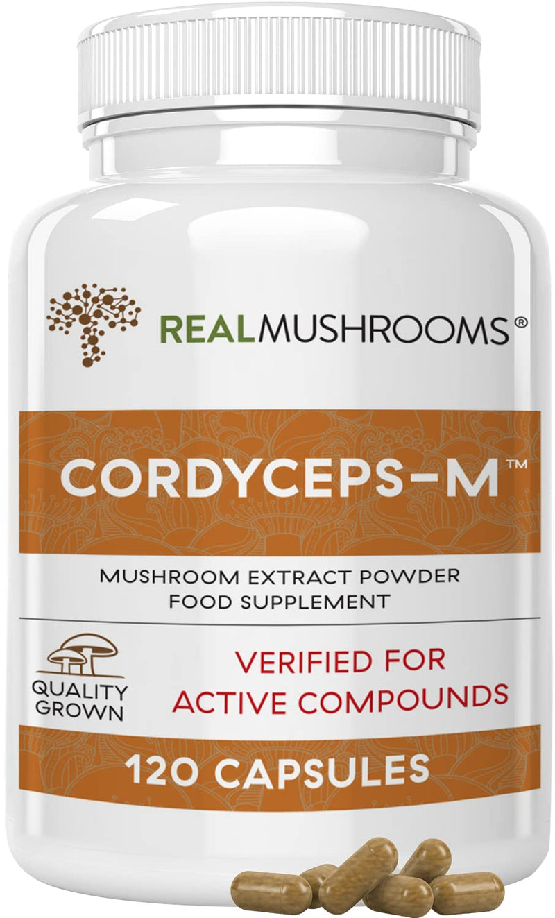 Cordyceps Performance Mushroom Extract Powder Supplement - Improve Energy and Endurance (120ct) Non-GMO (60 Days) 120 Count (Pack of 1) - BeesActive Australia