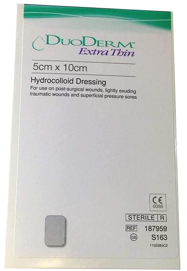 Duoderm Extra Thin 5cm x 10cm x3 Hydrocolloid Dressings Pressure Wounds 5x10 cm (Pack of 1) - BeesActive Australia