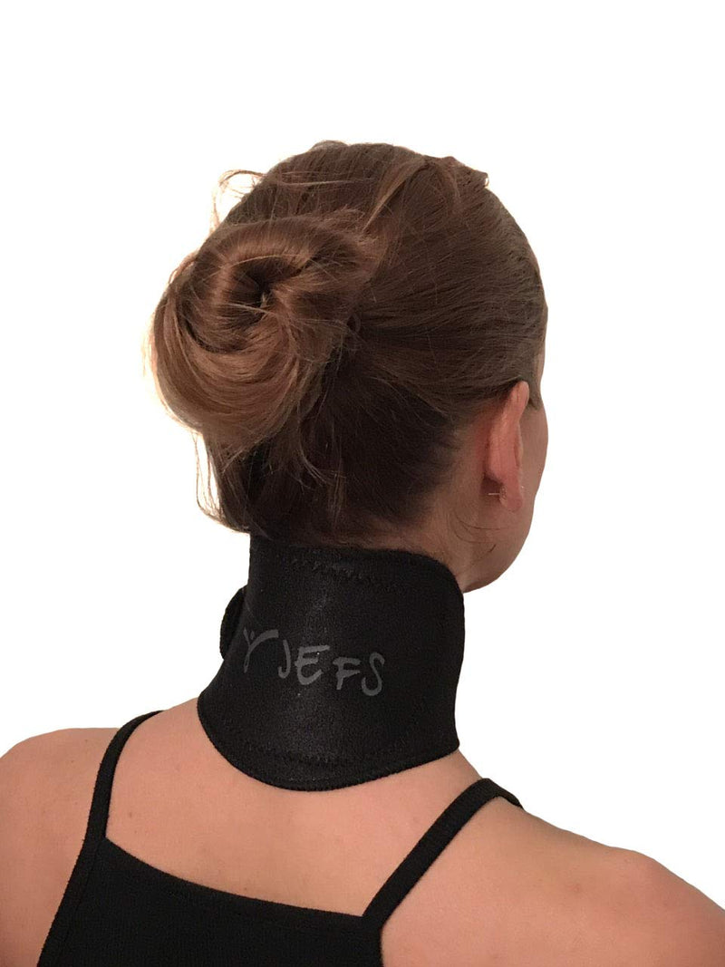 Neck Support Brace Self Heating Magnets Natural Healing Chronic Pain Headaches (Black) Black - BeesActive Australia