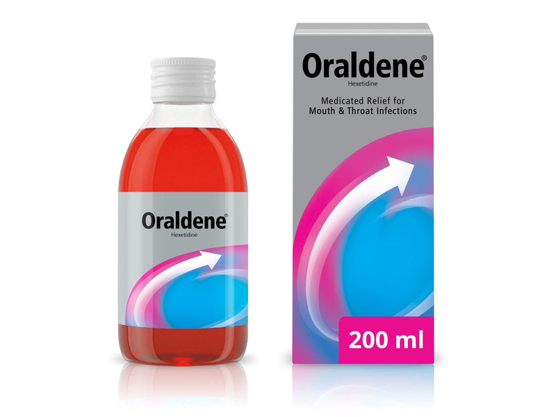 Oraldene Mouthwash | Use at First Sign of Sore Throat | Medicated Mouthwash - Sore Throat Treatment for Adults | 200ml - BeesActive Australia