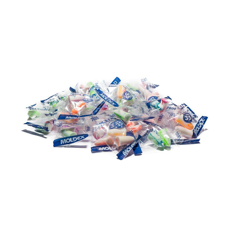 Moldex SparkPlugs Extra-Soft Extra Light Foam Earplug, 50 Pairs Pair of 50 Multicolor - BeesActive Australia