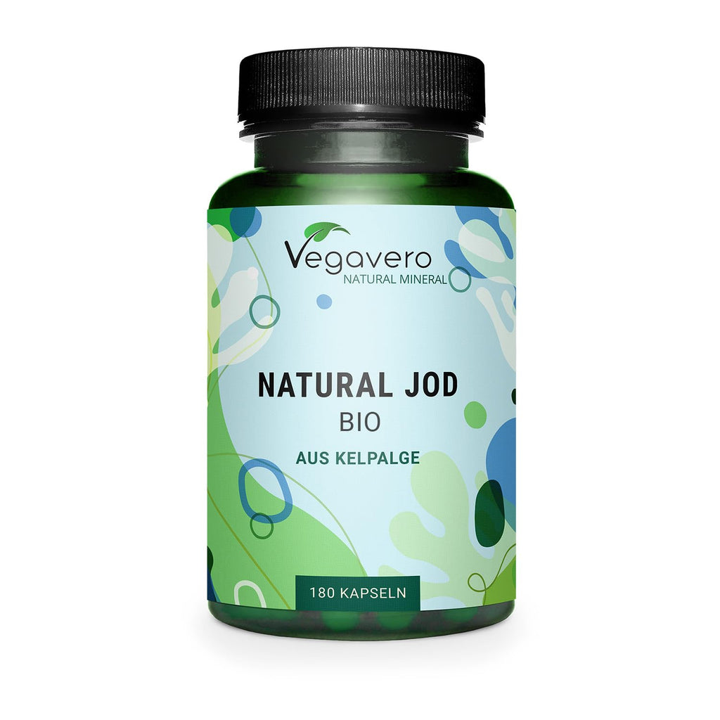 Organic Iodine Supplement Vegavero� | NO Additives | 100% Natural from Organic Scottish Sea Kelp | 150mcg Pure Iodine (PureSea�) | Sea Kelp Iodine Tablets | 180 Iodine Capsules | Vegan - BeesActive Australia