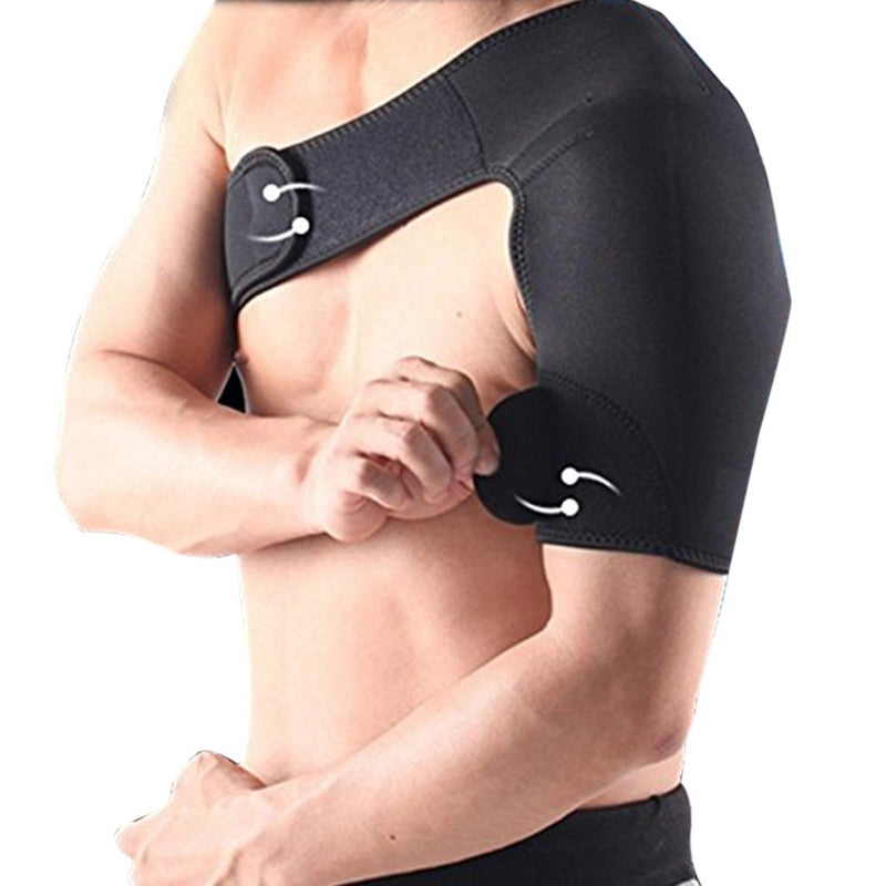 VORCOOL Adjustable Left Shoulder Support Brace Shoulder Compression Sleeve Strap Black - BeesActive Australia