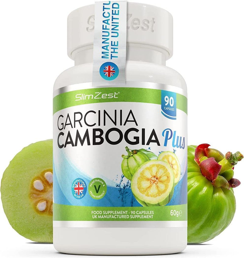 Garcinia Cambogia - 90 Capsules - 1500mg Daily Dosage - Premium Quality Supplement - UK FORMULATED - Vegetarian & Vegan Suitable - Optimum Strength For Maximum Results - Garcinia Clean For Men & Women 90 Count (Pack of 1) - BeesActive Australia