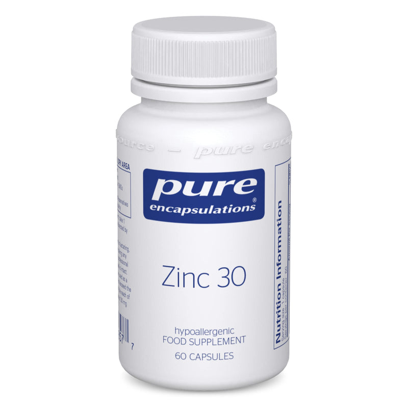 Pure Encapsulations - Zinc 30 - Zinc Picolinate 30mg - Highly Absorbable Hypoallergenic Immune System Supplement - 60 Capsules 60 Count (Pack of 1) - BeesActive Australia
