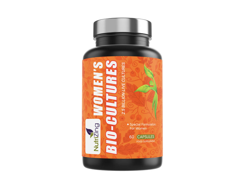 Live Cultures for Women. Nutritionist Formulated Special Bacterial Strains - Lactobacillus Reuteri and Lactobacillus Rhamnosus. Vegan & No Dairy. 2.5 Billion CFUs per Capsule by NutriZing - BeesActive Australia
