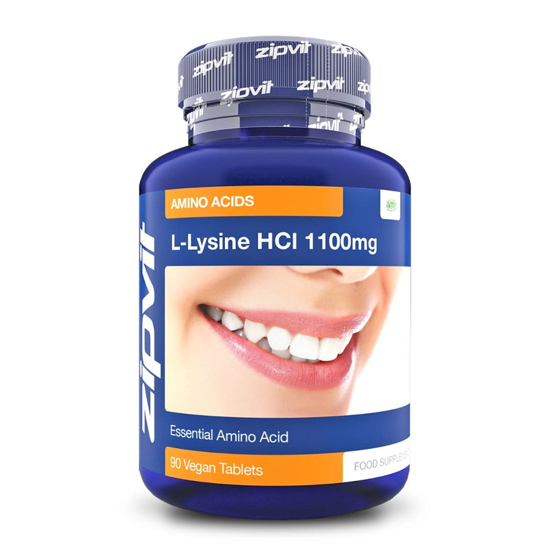 L-Lysine 1100mg Tablets. High Strength Essential Amino Acid, Vegan and Vegetarian, 90 Tablets, 3 Months Supply - BeesActive Australia