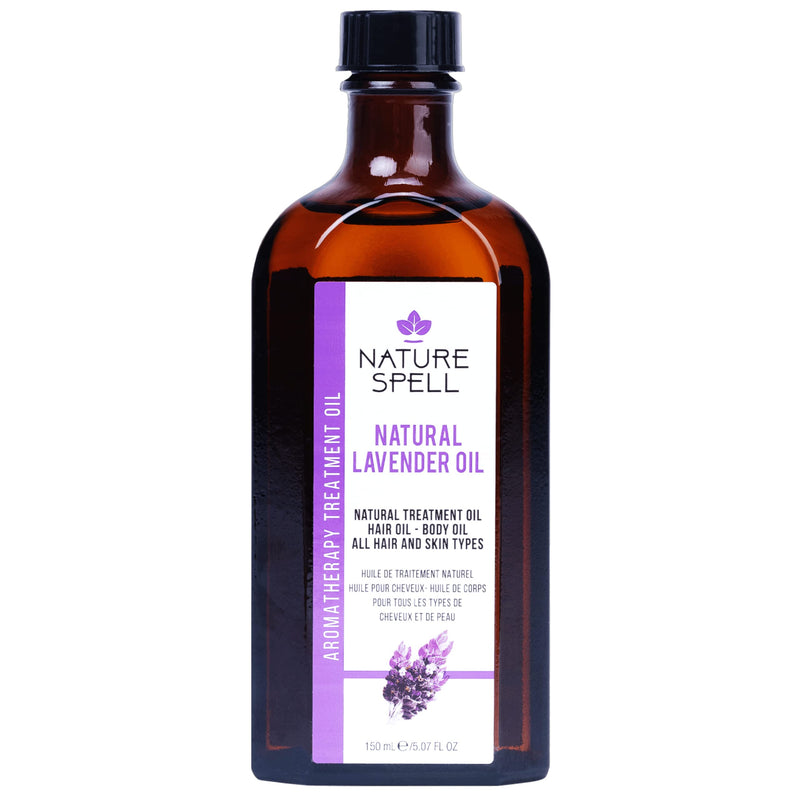 Nature Spell Lavender Oil for Hair & Skin 150ml � Hair Oil for Dandruff and Itchy Scalp, Dandruff Scalp Treatment - Body Oil to Reduce Skin Irritation and Promote Restful Sleep � Made in the UK - BeesActive Australia