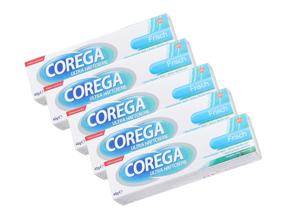 5 x 40 g Corega Ultra Fresh Adhesive Cream - BeesActive Australia