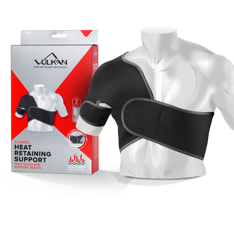 Vulkan Classic Right Half Shoulder Support, X-Large, Shoulder Brace for Rotator Cuff Injuries, AC Joint Support, and Dislocations, Shoulder Strap for Men and Women, Brace for Athletes and Exercising Right - X-Large New - BeesActive Australia