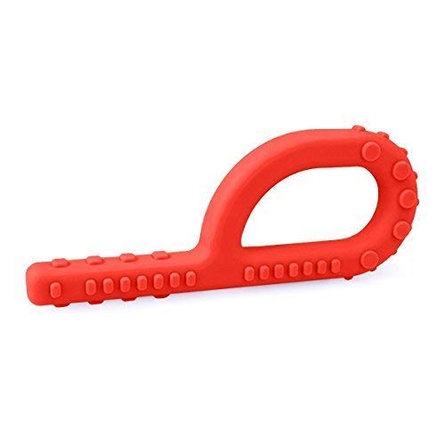 ARK's Textured Grabber Standard Oral Motor Chew - RED Soft Sensory Chewy Tool by ARK Therapeutic - BeesActive Australia