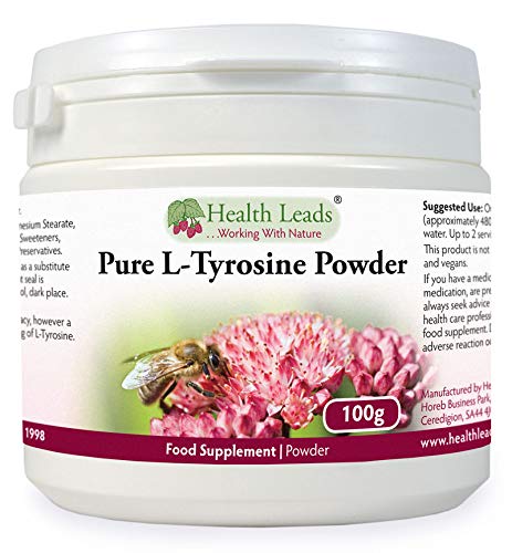 Pure L-Tyrosine Powder 100g, Pharmaceutical Grade, Amino Acids The Building Blocks of Life, Sports & Active Nutrition from Health Leads UK - BeesActive Australia