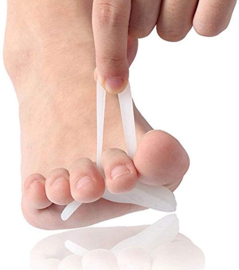 PEDIMEND™ Silicone Gel Hammer Toe Pads - Instantly Relieve Pressure on Bent Toes - Provide Relief from Painful Hammered, Claw Curling, Mallet or Hammertoes - For Men & Women - Foot Care (1PAIR - 2PCS) 1pair - 2pcs - BeesActive Australia