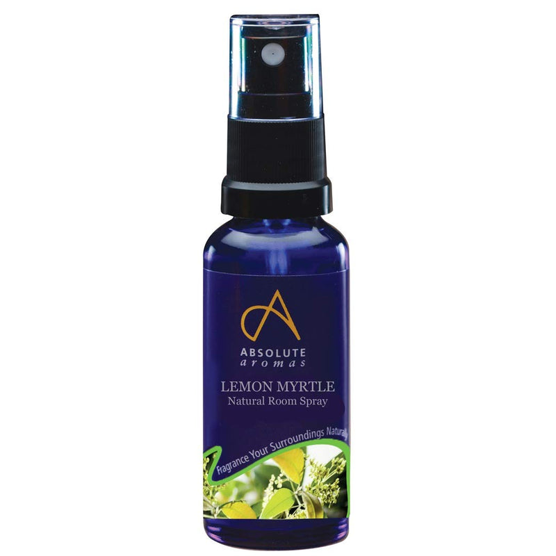 Absolute Aromas Natural Lemon Myrtle Room Spray 30ml with 100% Pure Lemon Myrtle Essential Oil 30 ml (Pack of 1) Single - BeesActive Australia