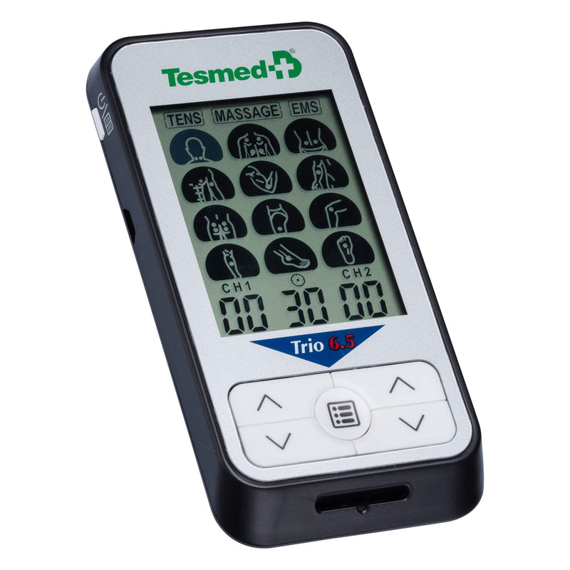 TESMED TRIO 6.5 Rechargeable Tens Machine for pian relief, Massage and Ems Stimulator : 36 pre-set programs - BeesActive Australia