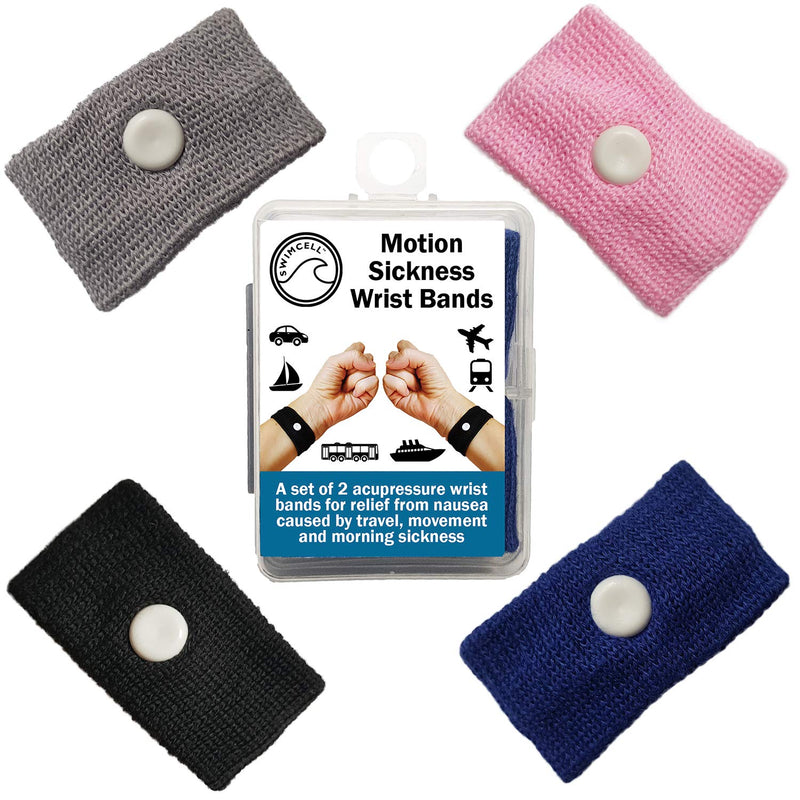 Travel Sickness Bands Adult and Children Wristbands for Morning Sickness Relief Pink 1 Pair - BeesActive Australia