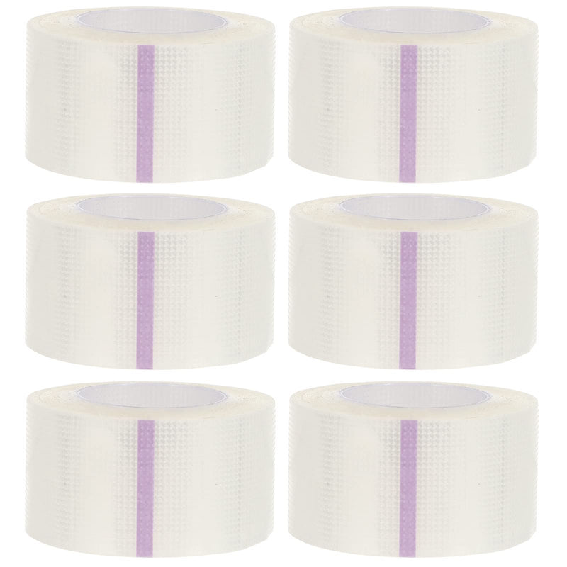 Healifty 6 Rolls Medical Tape Sensitive Skin Tape Clear Surgical Tape Microporous First Aid Tape - BeesActive Australia