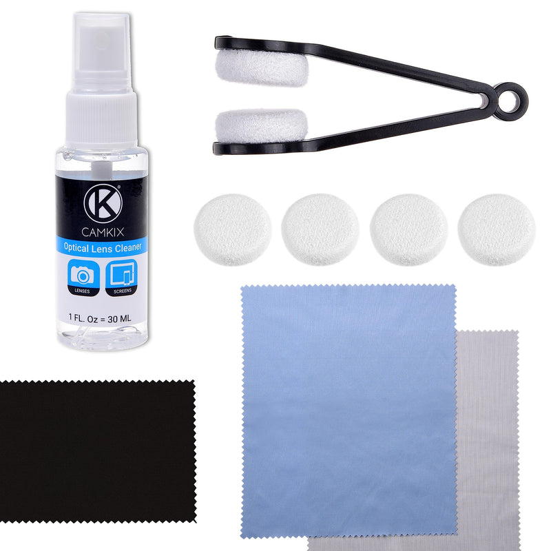 Cleaning Kit for Eyeglasses/Sunglasses - Lens Cleaning Tool with 2 Sets of Spare Pads, Lens Cleaning Spray Bottle, 3 Microfiber Cloths - Quick, Safe and Easy to Use - Immaculate Results 11 Piece Set - BeesActive Australia