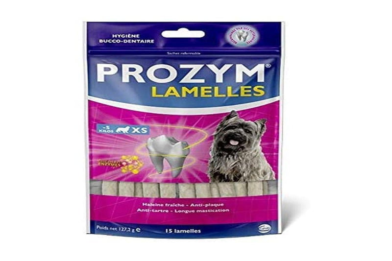 Prozym 15 Strips for Dogs - Dental Care Chew - No. 1 among Veterinarians - Fresh Breath - Anti-Tartar - Anti-Plaque - Healthy Gums (XS) 127.2 g (Pack of 1)
