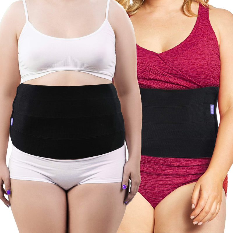 Everyday Medical Plus Size Post Surgery Abdominal Binder I Bariatric Stomach Wrap I Hernia Support for Women and Men I Obesity Girdle great for Liposuction, Postpartum, C-section, Hernia-Size Wide 2XL 2XL (38 - 62 IN) - BeesActive Australia