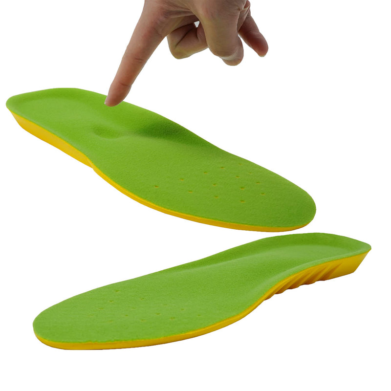 Happystep Wide Fit Plantar Fasciitis Orthotics PU Memory Foam Insoles Comfortable Shoe Inserts, Cushioned Arch Support, Heel Cushioning, Shock Absorption and Foot Pain Relief (UK Size 7-8.5) UK 7-8.5 - BeesActive Australia