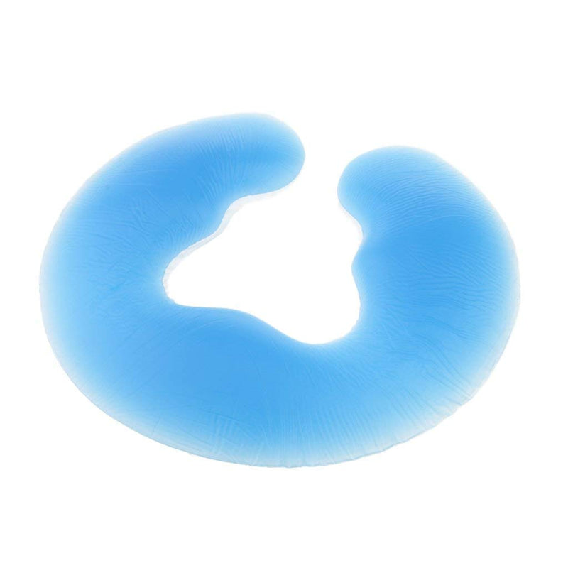 SGerste Silicon Spa Pillow Gel Face Pad Facial Rest Body Back Massage Table Bed Spa Beauty Massage Pillow Cushion Cradle - Blue, 27.5 x 25cm - BeesActive Australia