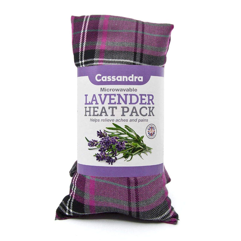 Cassandra Cotton Tartan Wheat and Lavender Filled Heat and Cool Pack. 42cm 42 cm (Pack of 1) Mixed Tartan - BeesActive Australia