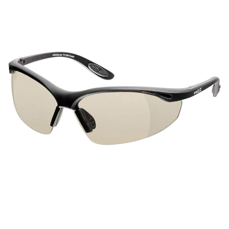 voltX 'Constructor' SAFETY READERS Full Lens Reading Safety Glasses UKCA & CE EN166f certified (+1.0 Dioptre, Mirror) � Wraparound Style � Anti fog coated UV400 lens +1.0 Dioptre Mirror - No Case - BeesActive Australia