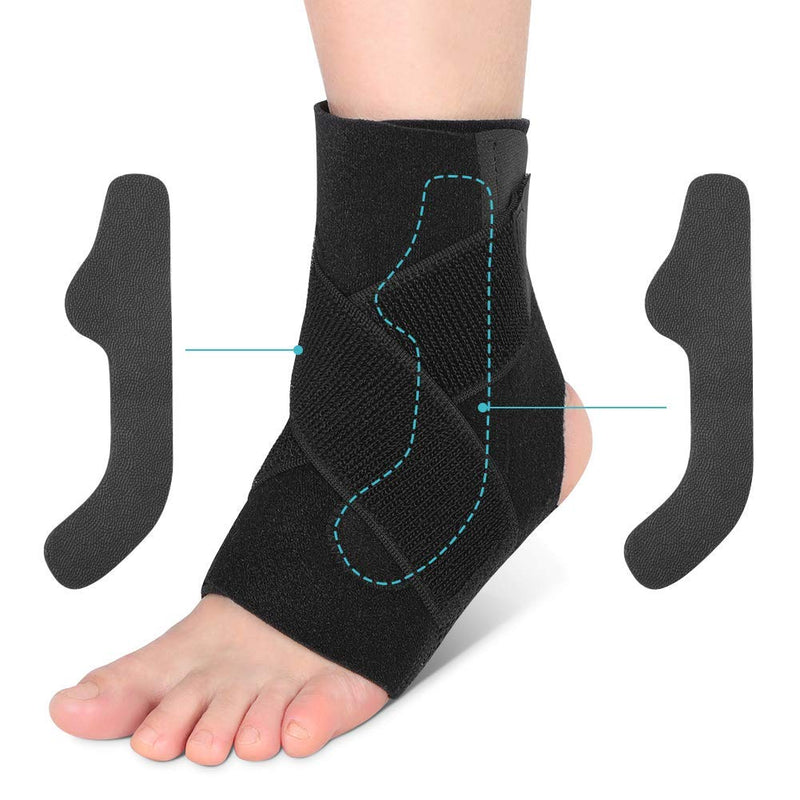 Yosoo Health Gear Adjustable Ankle Brace Breathable Nylon Material Super Elastic Sleeve for Acute Injury Rehabilitation, Effective Relief for Chronic Ankle Pain, Arthritis, Tendonitis One Size Ankle Brace 01 - BeesActive Australia