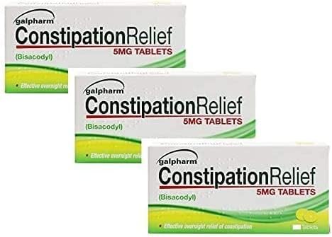 60 Tablets Galpharm Constipation Relief | Overnight Relief from Constipation | 5mg Bisacodyl - BeesActive Australia