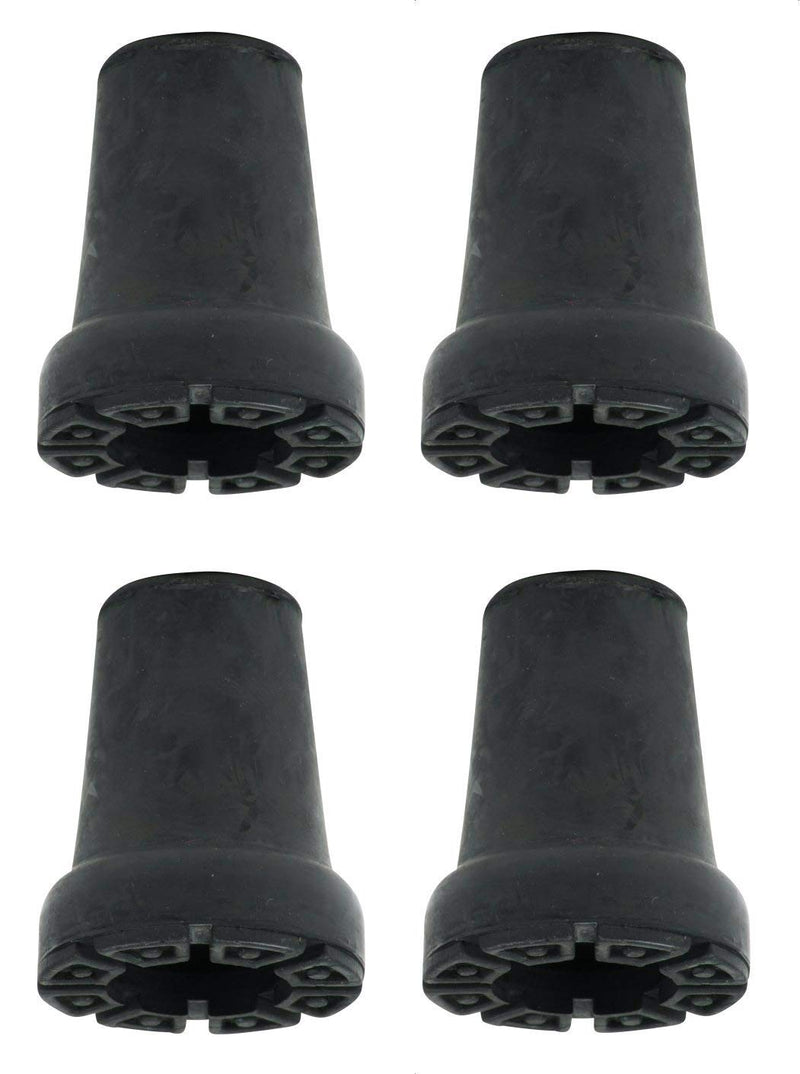 Pack of Four Shock Absorbing 19mm Rubber Ferrules for Walking Sticks by Lifeswonderful® - BeesActive Australia