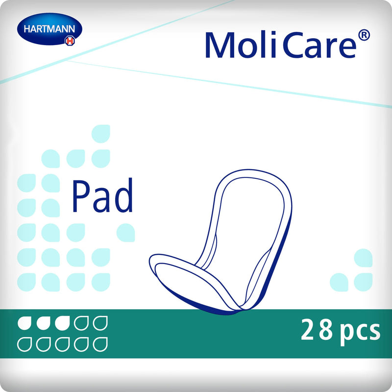 MoliCare Pad, Incontinence Pad for Women and Men with Bladder Weakness, 3 Drops, Pack of 28 1 count (Pack of 28) - BeesActive Australia