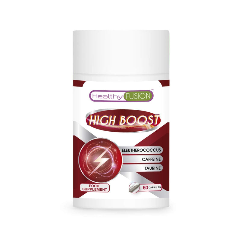 Healthy Fusion Taurine + Caffeine + eleutherococcus | Powerful energiser and Natural Energy Booster | Eliminates Fatigue, Improves Physical Endurance and enhances Muscle Performance | 60u - BeesActive Australia