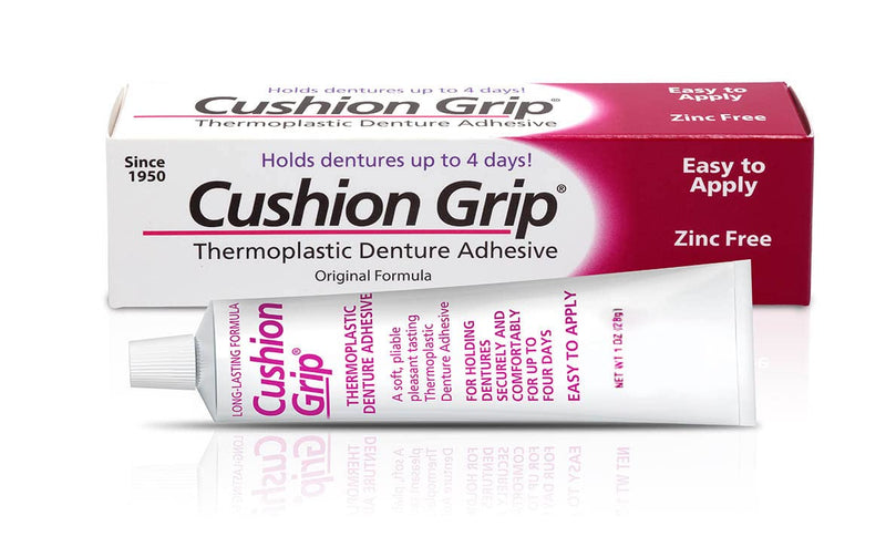 Cushion Grip - A Soft Pliable Thermoplastic Denture Adhesive for Refitting and Tightening 1 Oz (28 Grams) … - BeesActive Australia