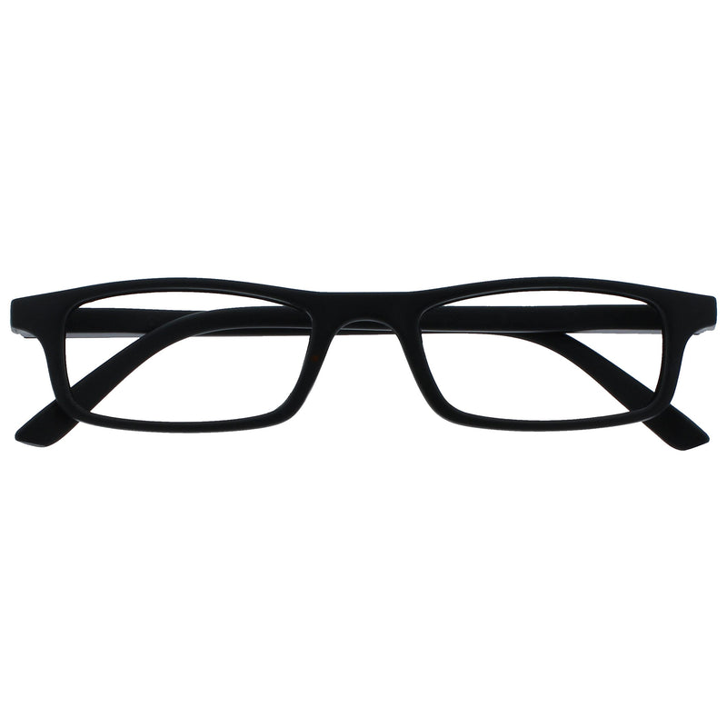 The Reading Glasses Company Black Lightweight Readers Designer Style Mens Womens Spring Hinges R17-1 +1.00 +1.00 Magnification (Pack of 1) - BeesActive Australia