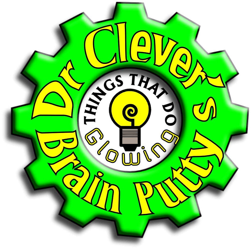 Dr Clever TM Stress Putty | Glow in the Dark | Sensory Relief | Fidget Toy | Relax and Concentrate | Unscented 20g tin - BeesActive Australia