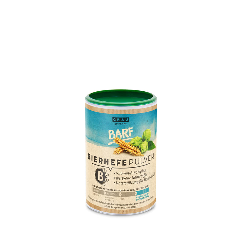 GRAU - the original - 100% natural brewer's yeast, for shiny fur and strong skin, rich in minerals and trace elements, pack of 1 (1 x 150 g), supplementary food for dogs and cats