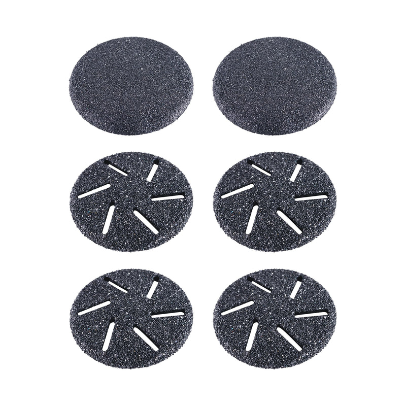 Asiaark Electric Foot Files Replacement Heads, 6 Pack Grinding Heads for Hard Skin Remover - BeesActive Australia