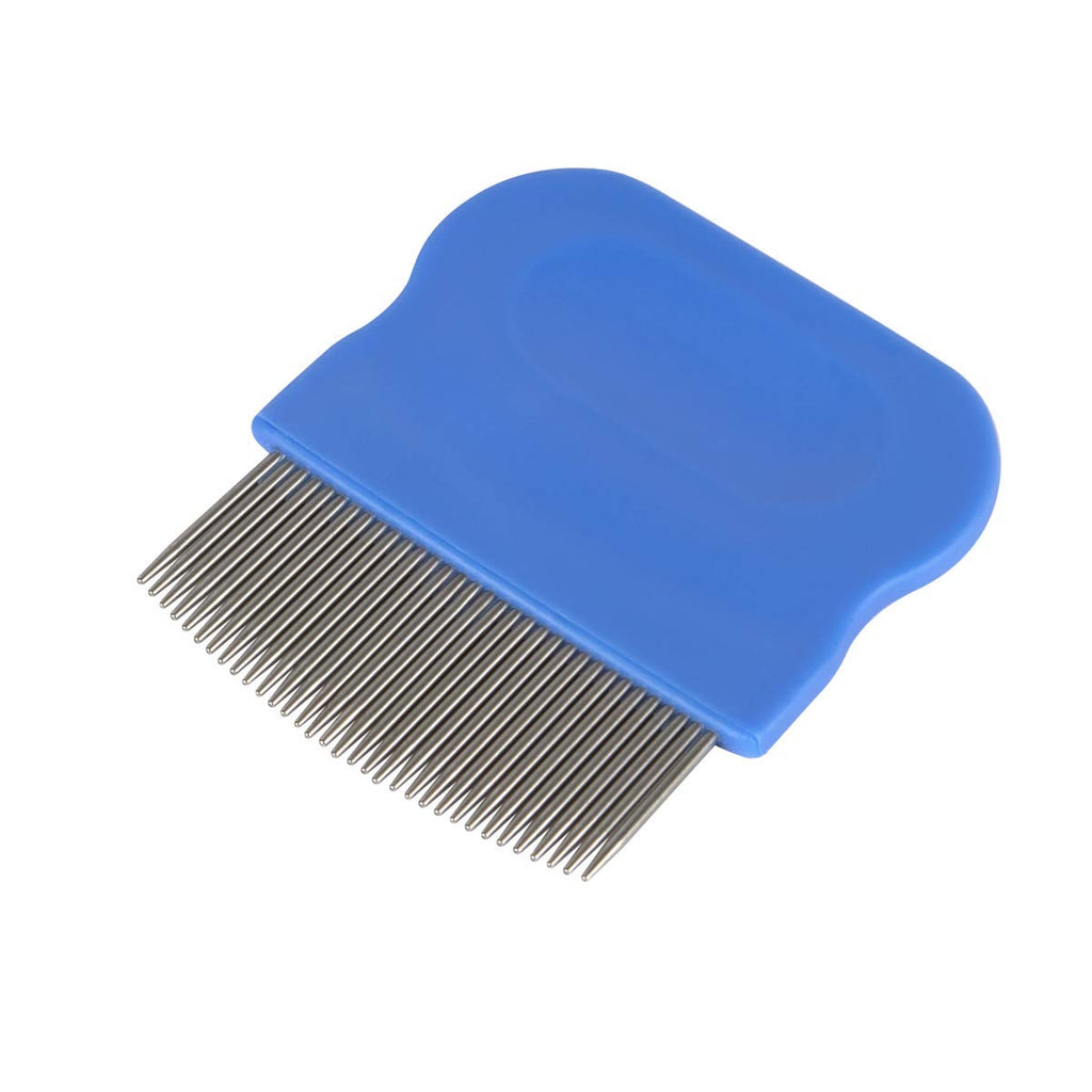 Head Lice Comb, Acu-Life Short Pin Comb for Head Lice Treatment, Nit Free Comb Blue Set of 1 - BeesActive Australia