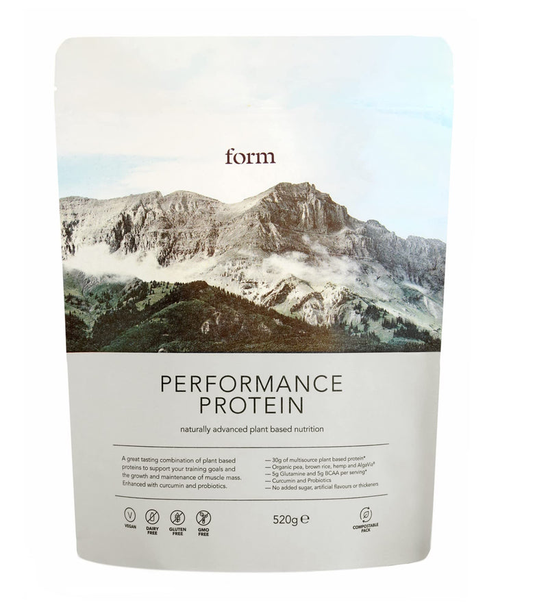 Form Performance Protein - Vegan Protein Powder - Complete Amino Acid Profile with BCAAs and Digestive Enzymes. Perfect Post Workout. Tastes Great with Just Water! (Vanilla) Vanilla 520 g (Pack of 1) - BeesActive Australia