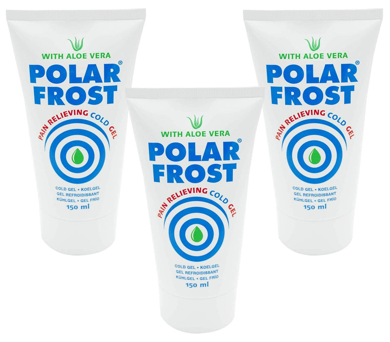 Med-Fit Polar Frost Maximum Pain Relief Gel - Soothe Aches, Sprains, Inflammation, Post-operative Swelling - Quick Absorbing & Deep Penetrating Relief - Aloe Vera & Menthol, 150 Millilitre - BeesActive Australia