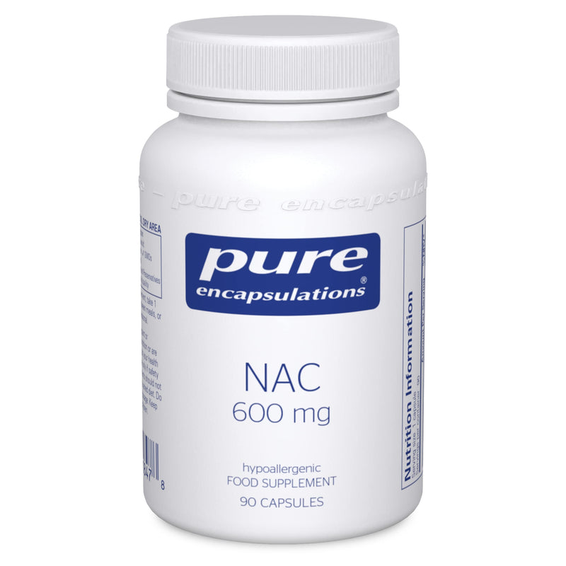 Pure Encapsulations - NAC 600mg - Professional Strength N-Acetyl-L-Cysteine - 90 Capsules - BeesActive Australia