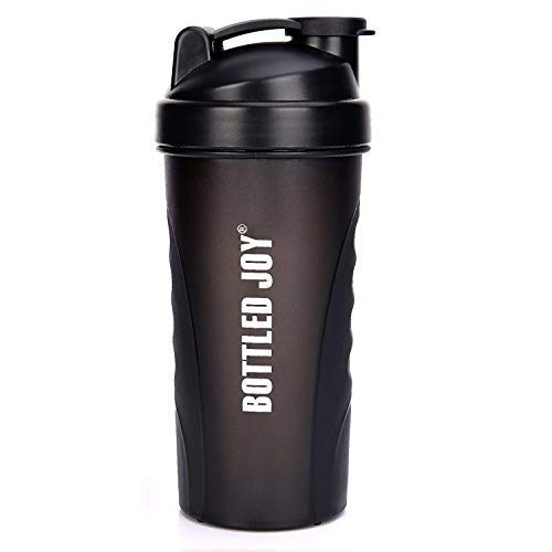 VENNERLI Protein Shaker Bottle 800ml Shaker Cup with Mixer Ball BPA Free Plastic Leakproof Sports Water Bottle for Fitness Sports and Travel Non-Slip Mix Drinking Bottle 34oz / 800ml Black - BeesActive Australia