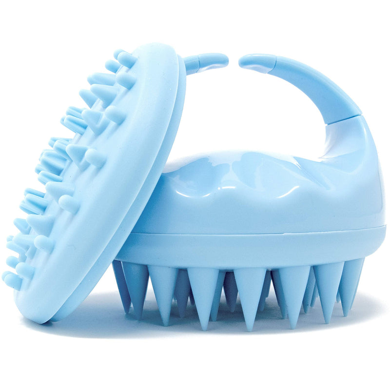 Flathead Premium Scalp Massager and Scrubber with Soft Silicone Bristles - Exfoliator for Dandruff Removal and Encourages Hair Growth, Use on Wet or Dry Hair, Includes 2 Massage Removal Heads Pack Of 1 - BeesActive Australia