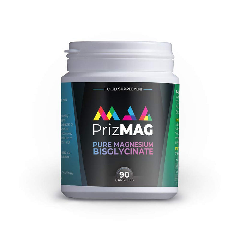 PrizMAG by ITL Health Vegan Magnesium Bisglycinate Capsules - 90ct - Digestive Health & Sleep Support Formula | High Absorption | No Fillers or Stearates | Magnesium Oxide Free (90 Caps) - BeesActive Australia