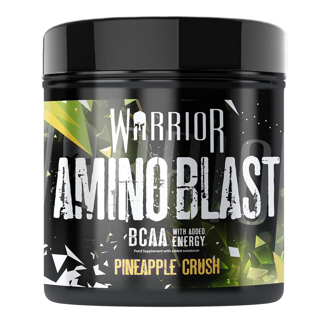 Warrior, Amino Blast - 270g - Branch Chain Amino Acid Powder (BCAA) - Helps Build Lean Muscle and Speed Up Recovery, Pineapple Chunk 270g (Pack of 1) - BeesActive Australia