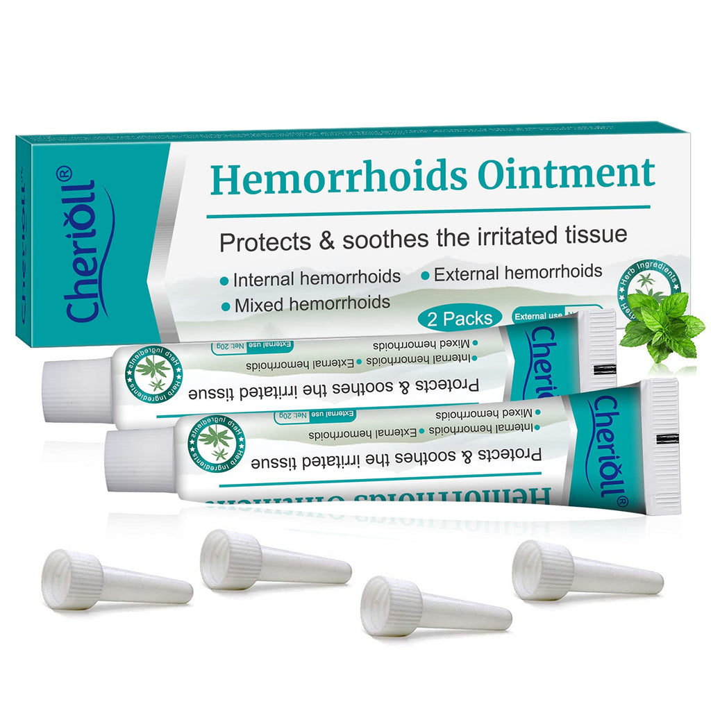 Hemorrhoid Cream, Haemorrhoids Treatment - Cream Maximum Strength Relief,Natural for Healing,for Hemorrhoids Fissures Bleeding,Natural Fast Pain Relief Cream 20g*2 (Assistant tub 4Pcs) 20 g (Pack of 1) - BeesActive Australia