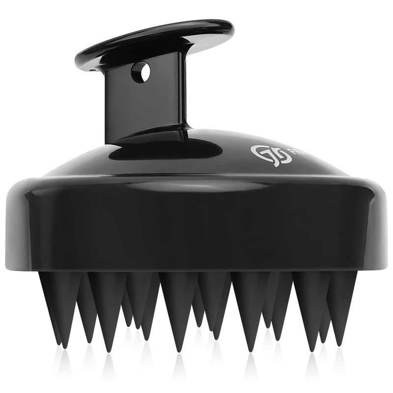 FREATECH Hair Scalp Massager Shampoo Brush, Shower Hair Brush with Long & Flexible Silicone Bristles for Scalp Scrub, Head Massage and Hair Growth, Dandruff Comb Scalp Scrubber Exfoliator, Black - BeesActive Australia